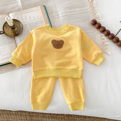 Cuddle Bear Cotton Lounge Set, Yellow (6m-4yrs)