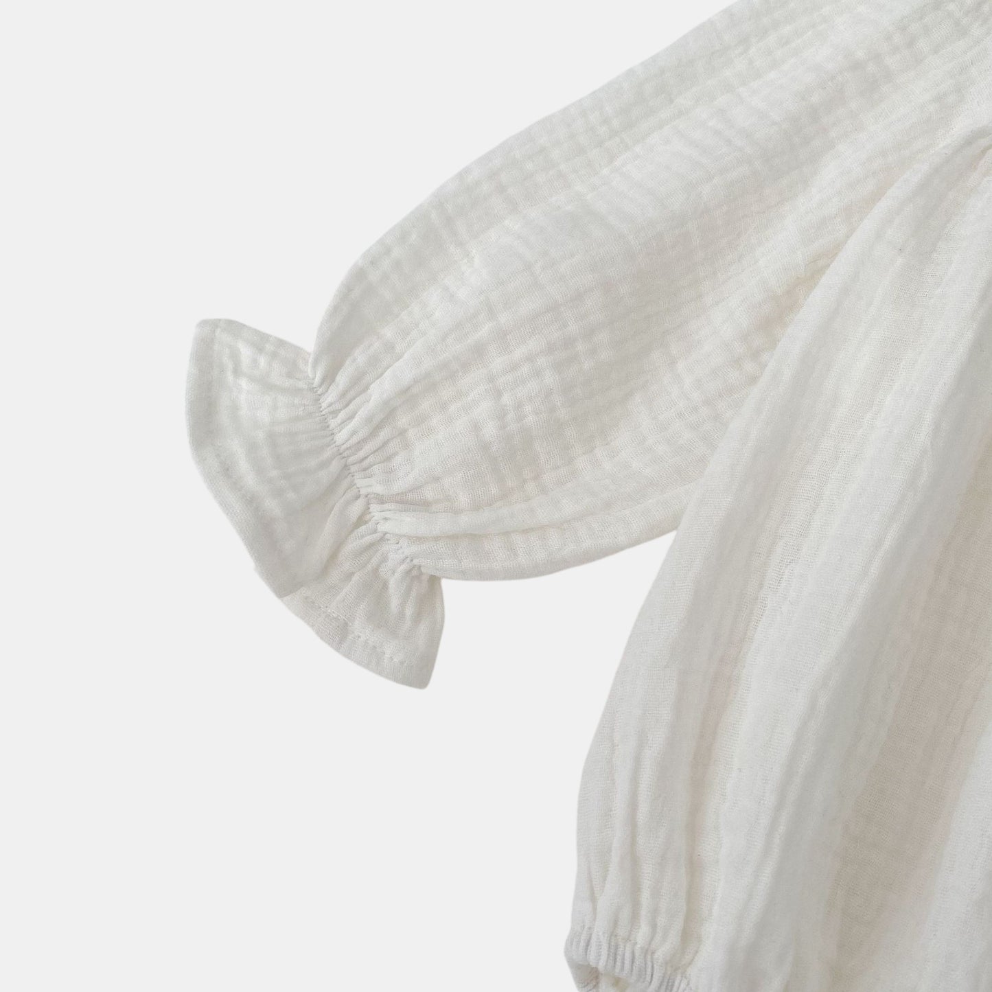 Dara Ivory Cotton Romper (3m-24m)