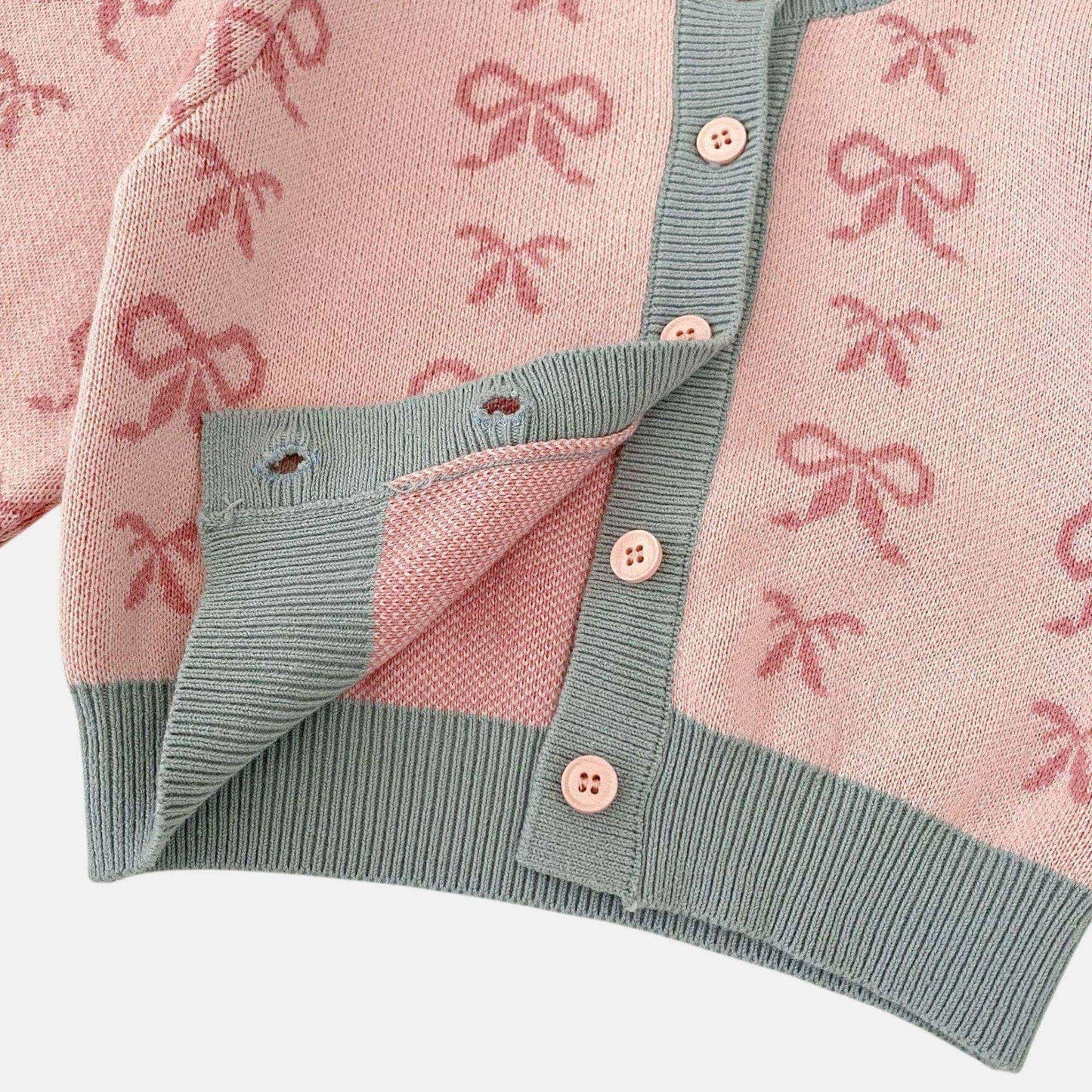 Dolly Bow Cotton Knit Cardigan (3m-3yrs)