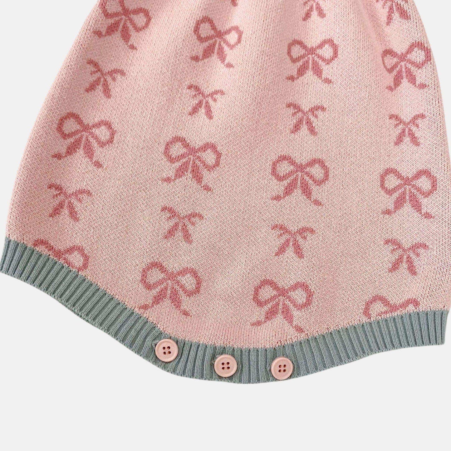 Dolly Bow Cotton Knit Romper (3m-3yrs)