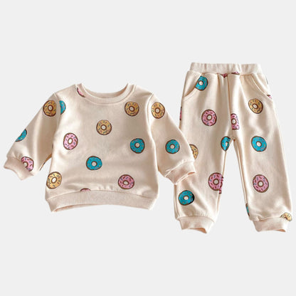 Doughnut Dreaming Cotton Lounge Set (6m-4yrs)
