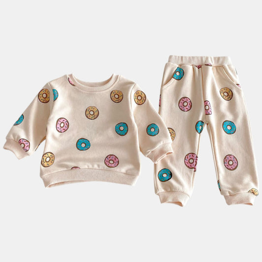Doughnut Dreaming Cotton Lounge Set (6m-4yrs)