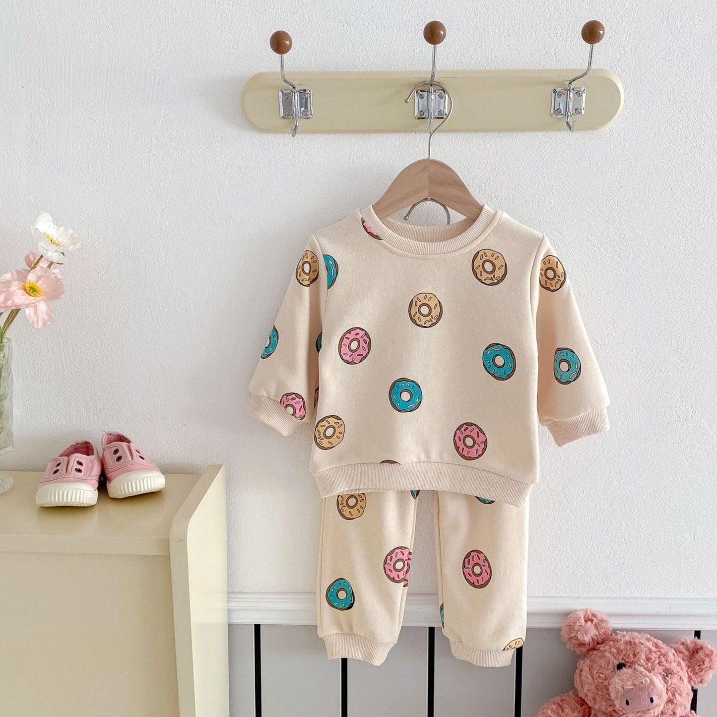 Doughnut Dreaming Cotton Lounge Set (6m-4yrs)