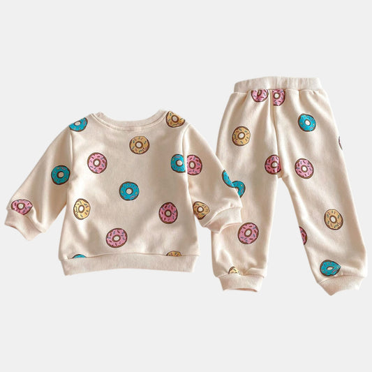 Doughnut Dreaming Cotton Lounge Set (6m-4yrs)