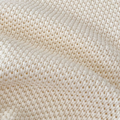 Drew Polo Knit Romper - Almond (3m-24m)