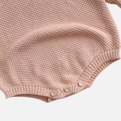 Drew Polo Knit Romper - Pink (3m-24m)