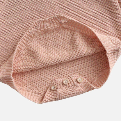 Drew Polo Knit Romper - Pink (3m-24m)