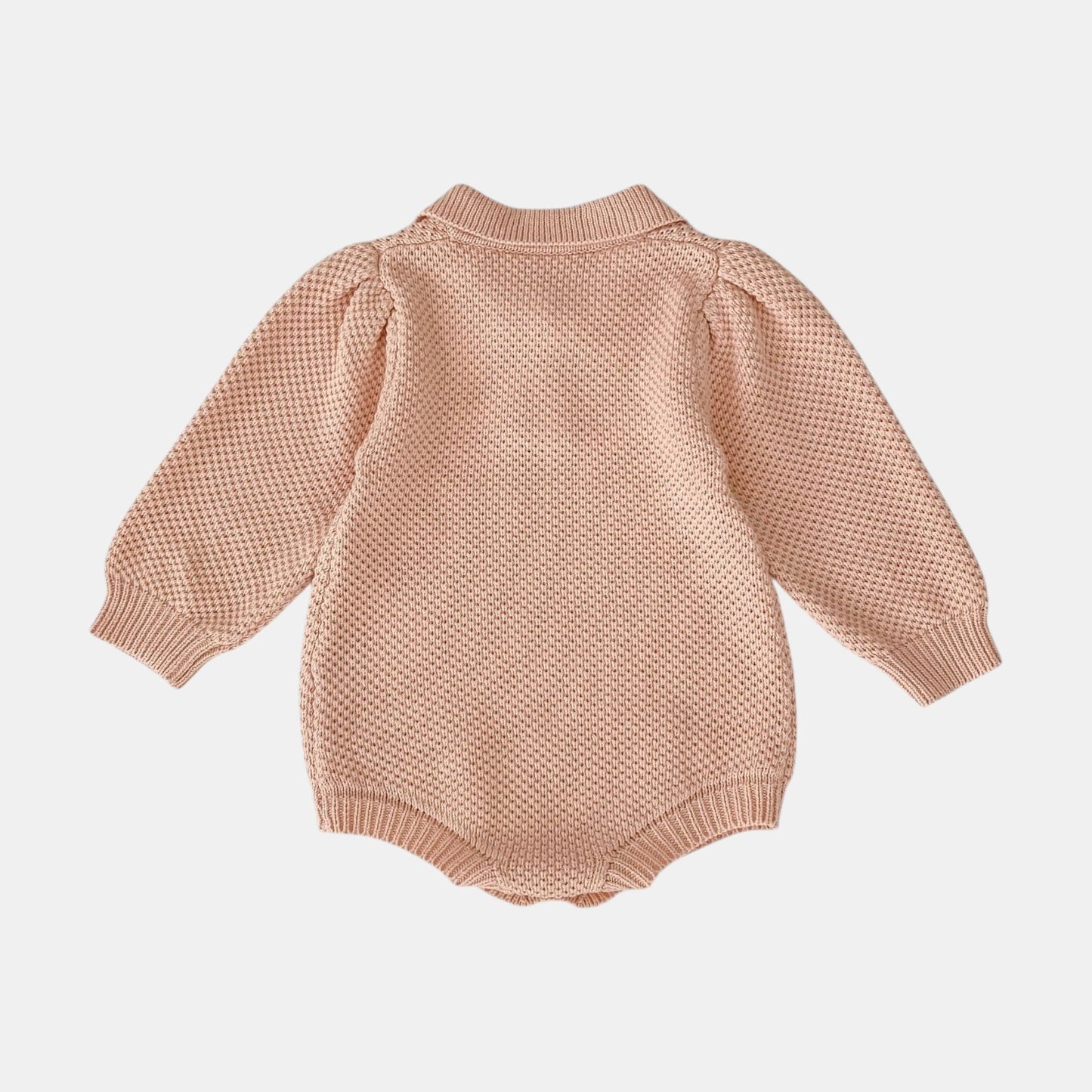 Drew Polo Knit Romper - Pink (3m-24m)