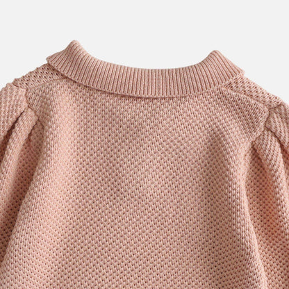 Drew Polo Knit Romper - Pink (3m-24m)