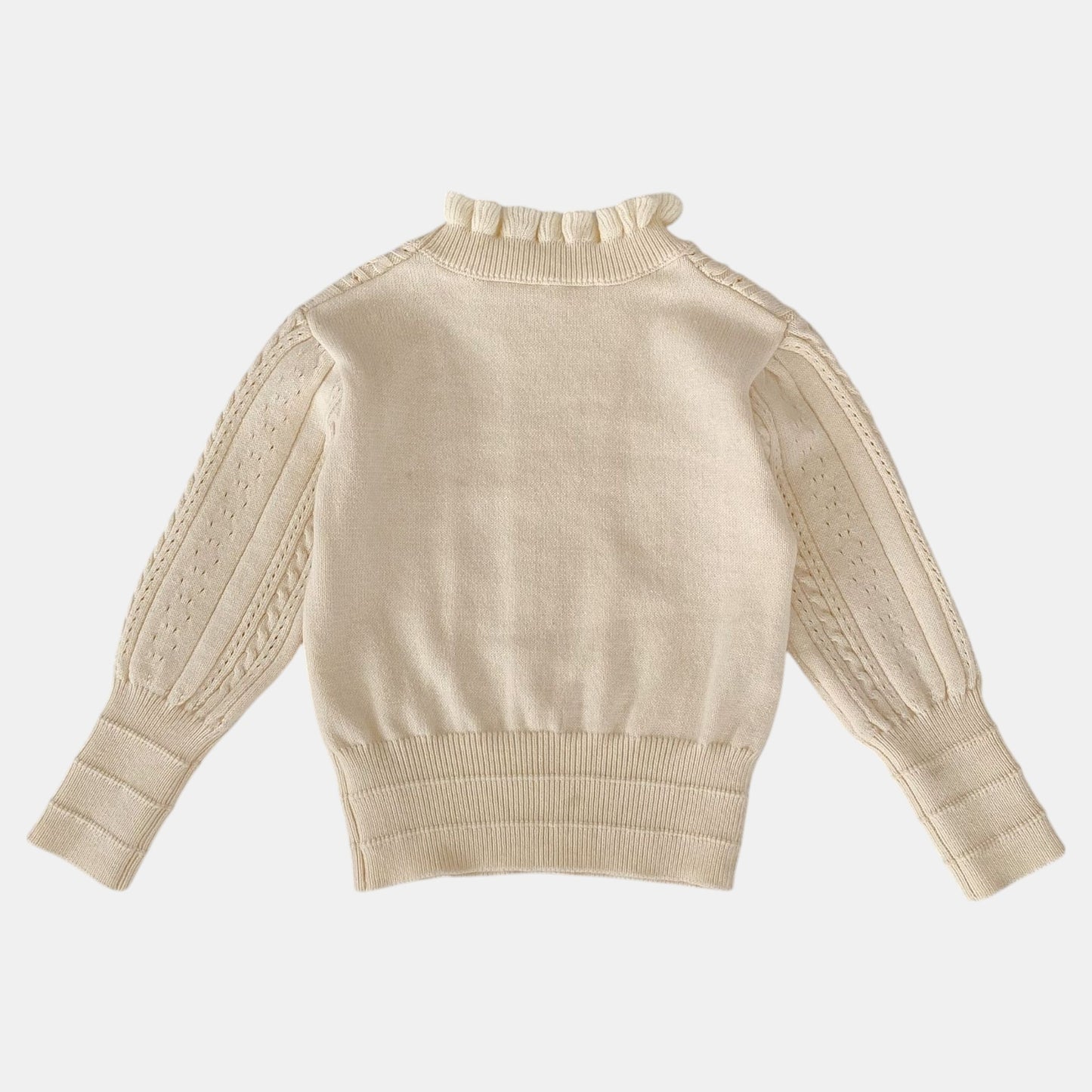 Ella Ruffle Cotton Knit Sweater (3m-3yrs)