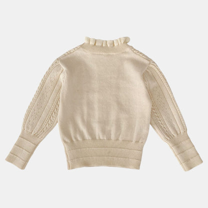 Ella Ruffle Cotton Knit Sweater (3m-3yrs)