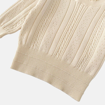 Ella Ruffle Cotton Knit Sweater (3m-3yrs)