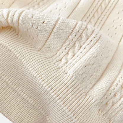 Ella Ruffle Cotton Knit Sweater (3m-3yrs)