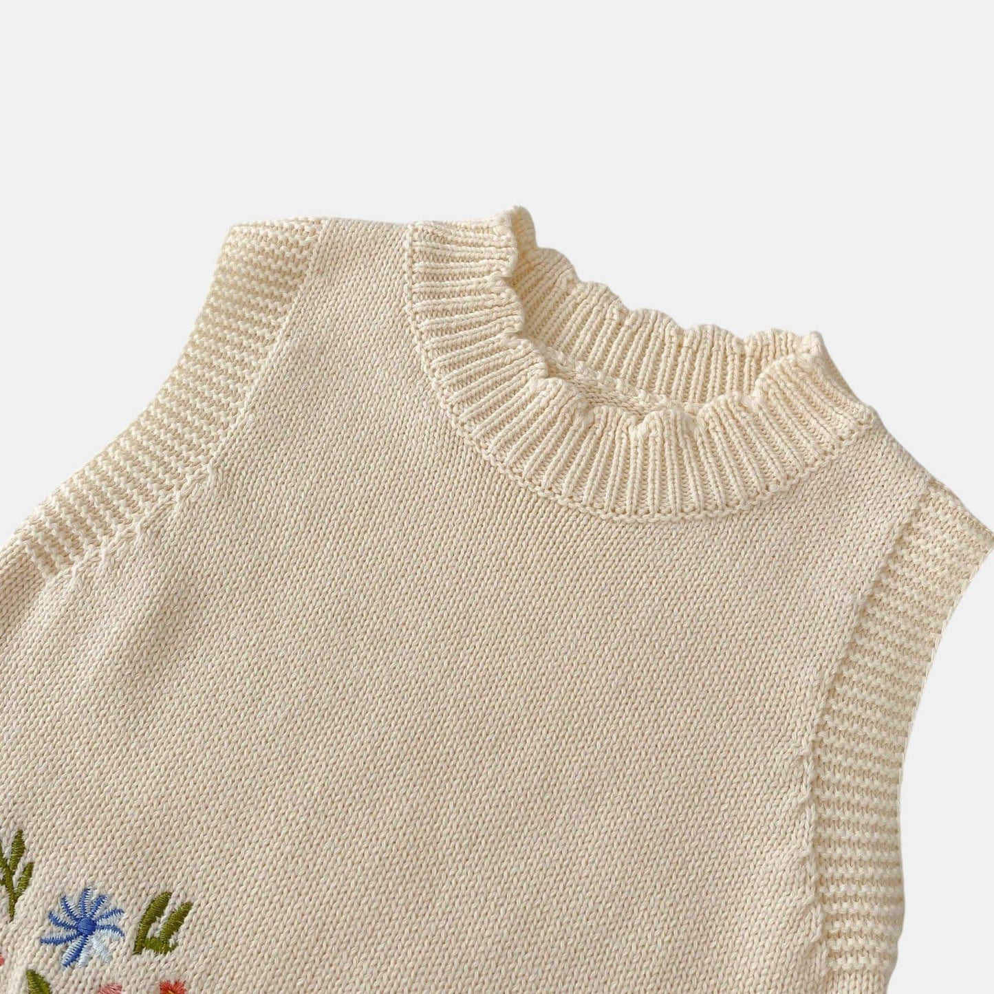 Elodie Floral Cotton Knit Vest (3m-24m)