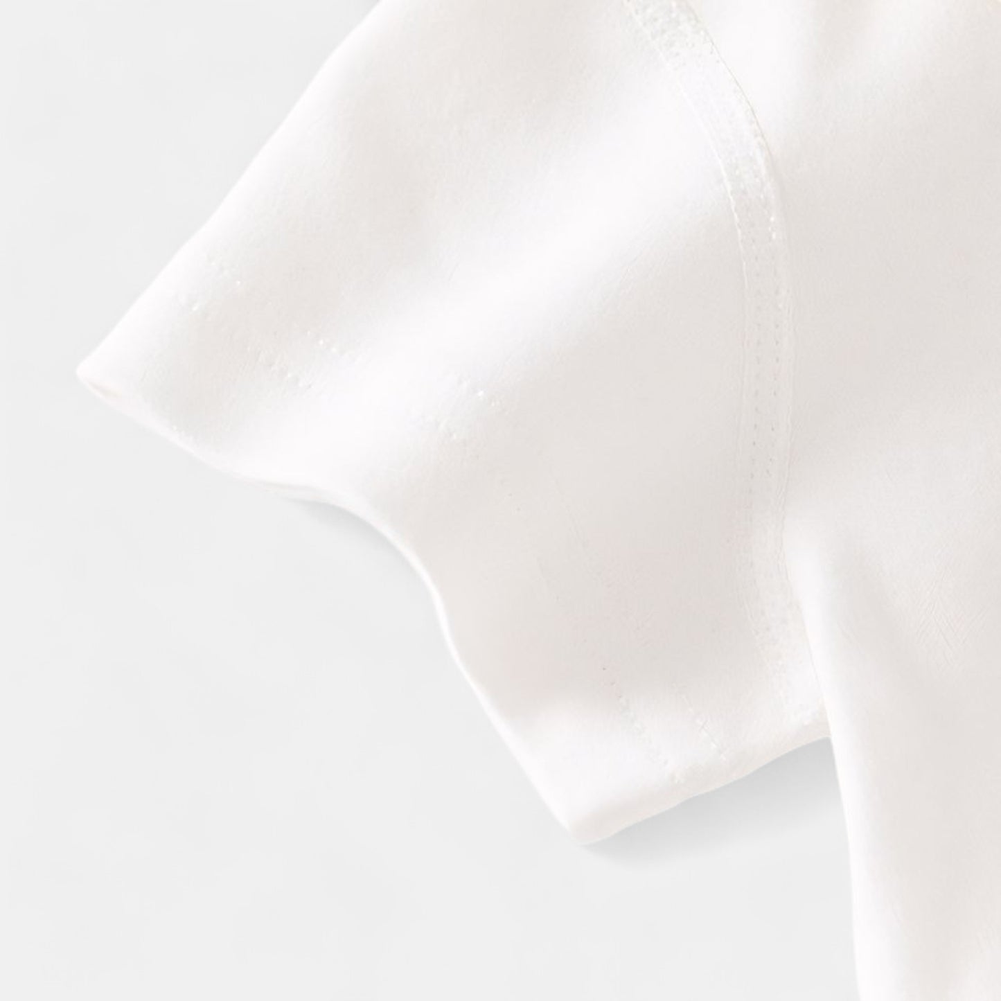 Embroidered Trojan Horse Cotton Baby Bodysuit - Sleeve Detail - Bambisserie