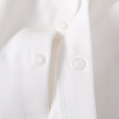 Embroidered Trojan Horse Cotton Cardigan - Snap Button Detail - Bambisserie