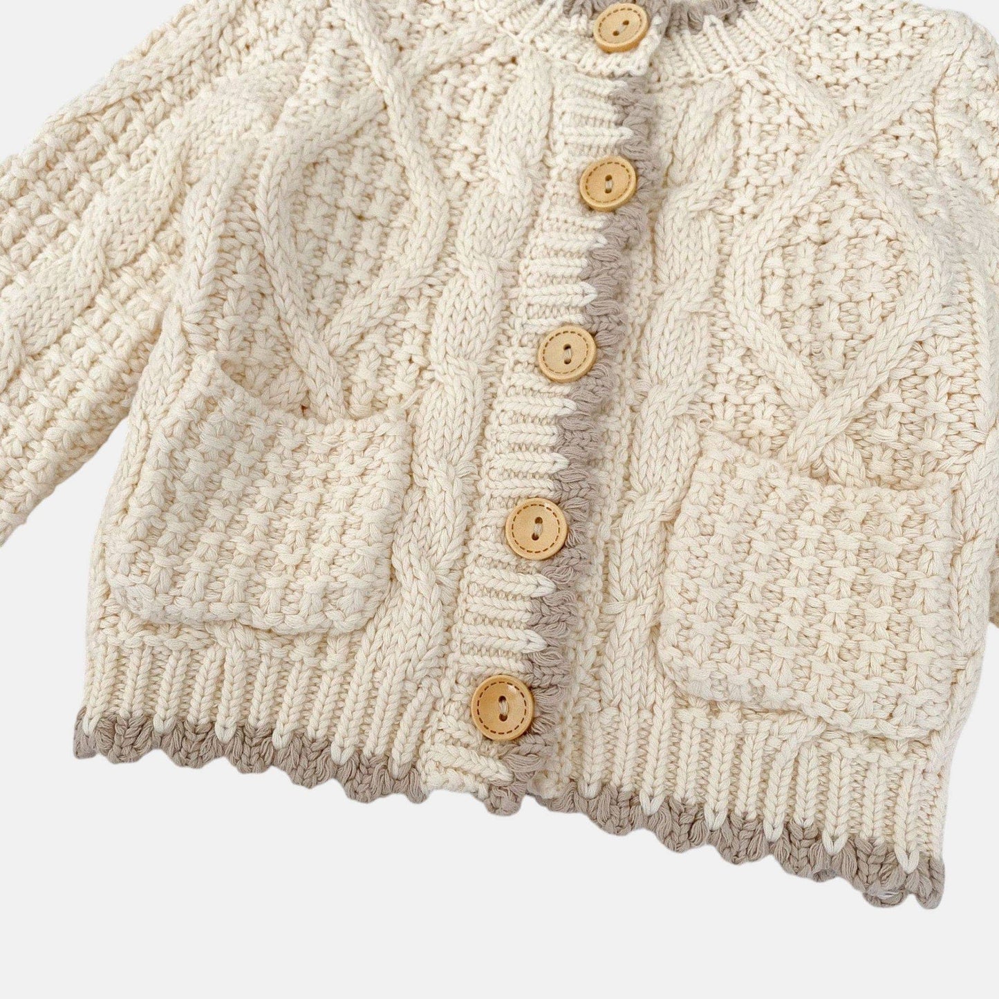 Emery Braid Cotton Knit Cardigan (3m-3yrs)