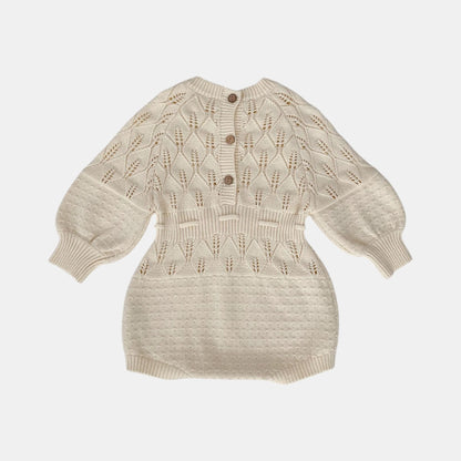 Enna Pointelle Cotton Knit Romper (3m-24m)