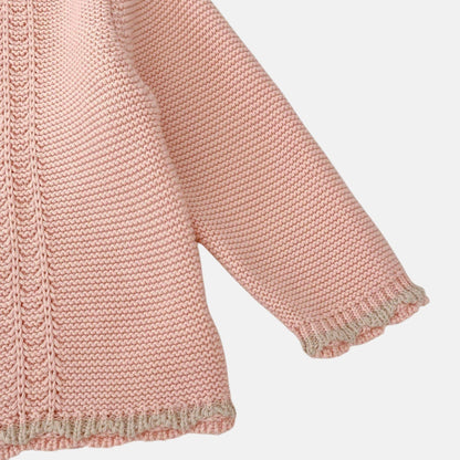 Etta Pink Cotton Knit Cardigan (3m-3yrs)