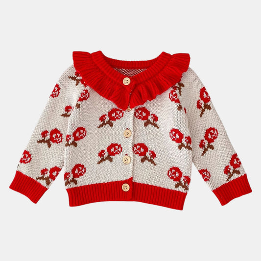 Ever Rose Cotton Knit Cardigan (3m-3yrs)