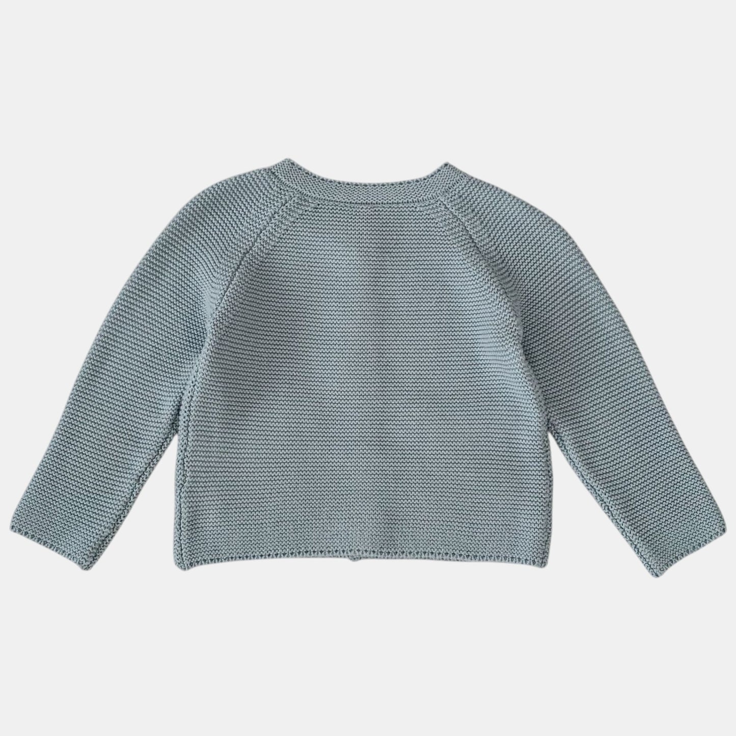 Evie Crochet Knit Cardigan - Blue (3m-3yrs)