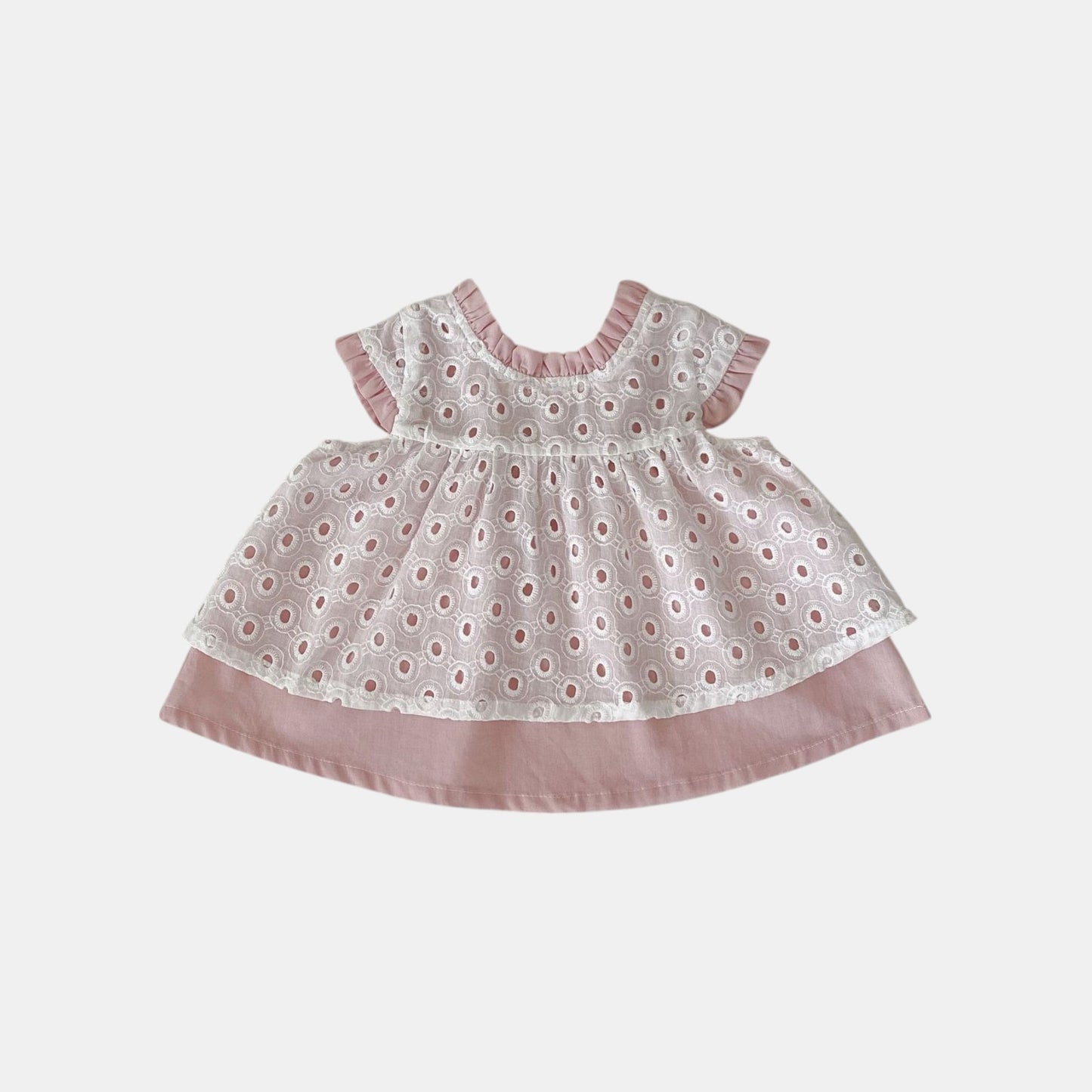 Faye Pink Bow Cotton Set (3m-3yrs)