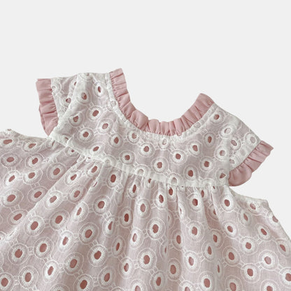 Faye Pink Bow Cotton Set (3m-3yrs)