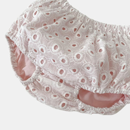 Faye Pink Bow Cotton Set (3m-3yrs)