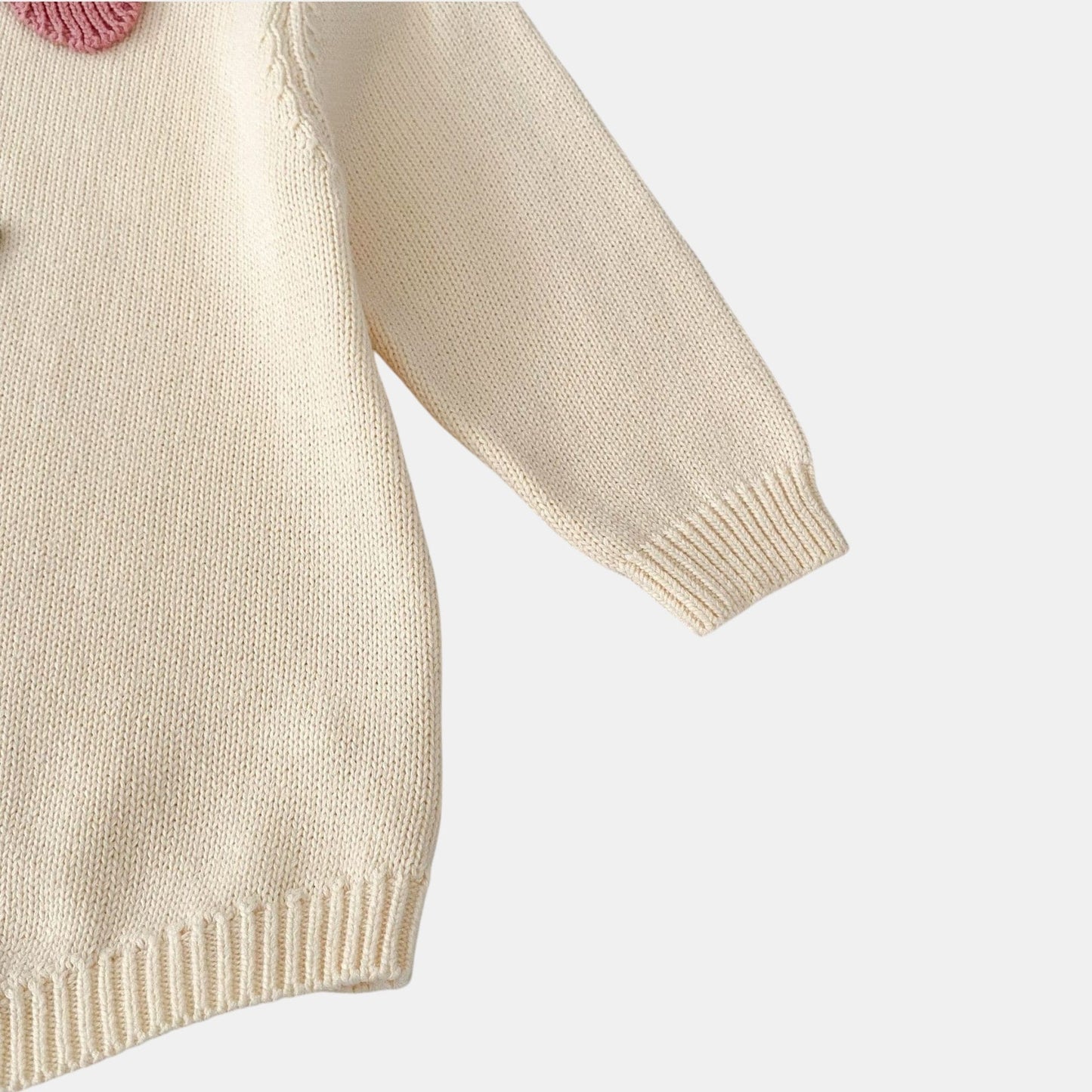 Fifi Petal Cotton Knit Romper (3m-24m)