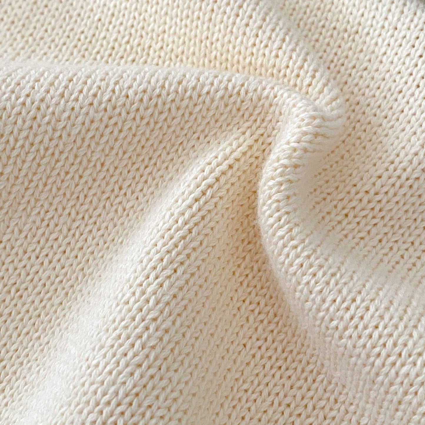 Fifi Petal Cotton Knit Romper (3m-24m)