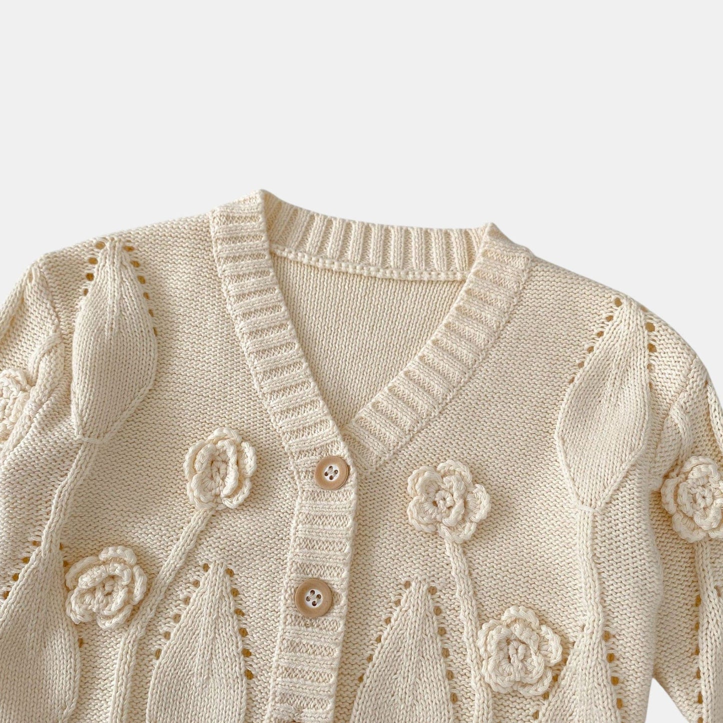 Florence Bloom Cotton Knit Cardigan (3m-3yrs)