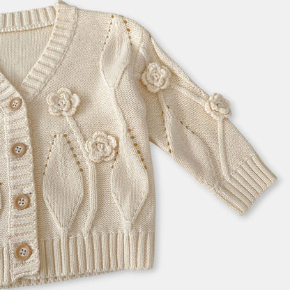 Florence Bloom Cotton Knit Cardigan (3m-3yrs)