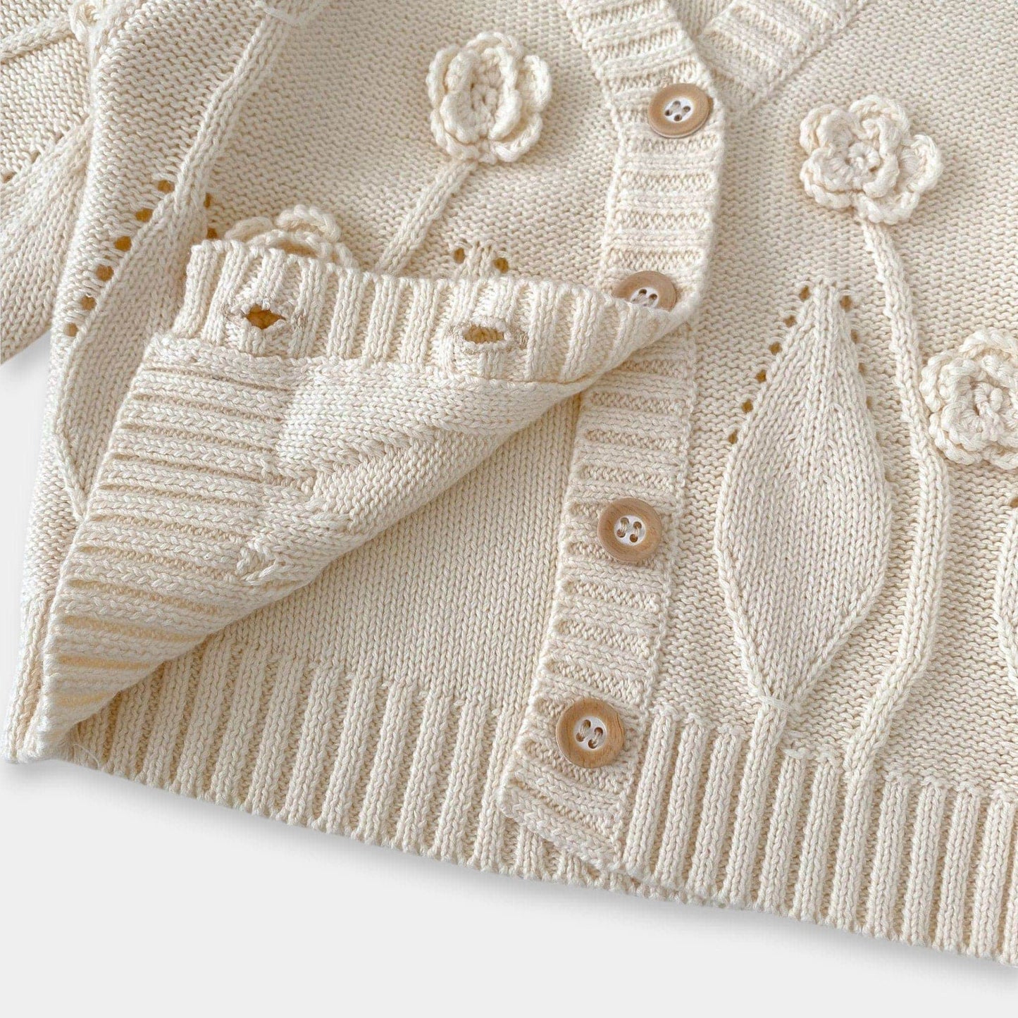 Florence Bloom Cotton Knit Cardigan (3m-3yrs)