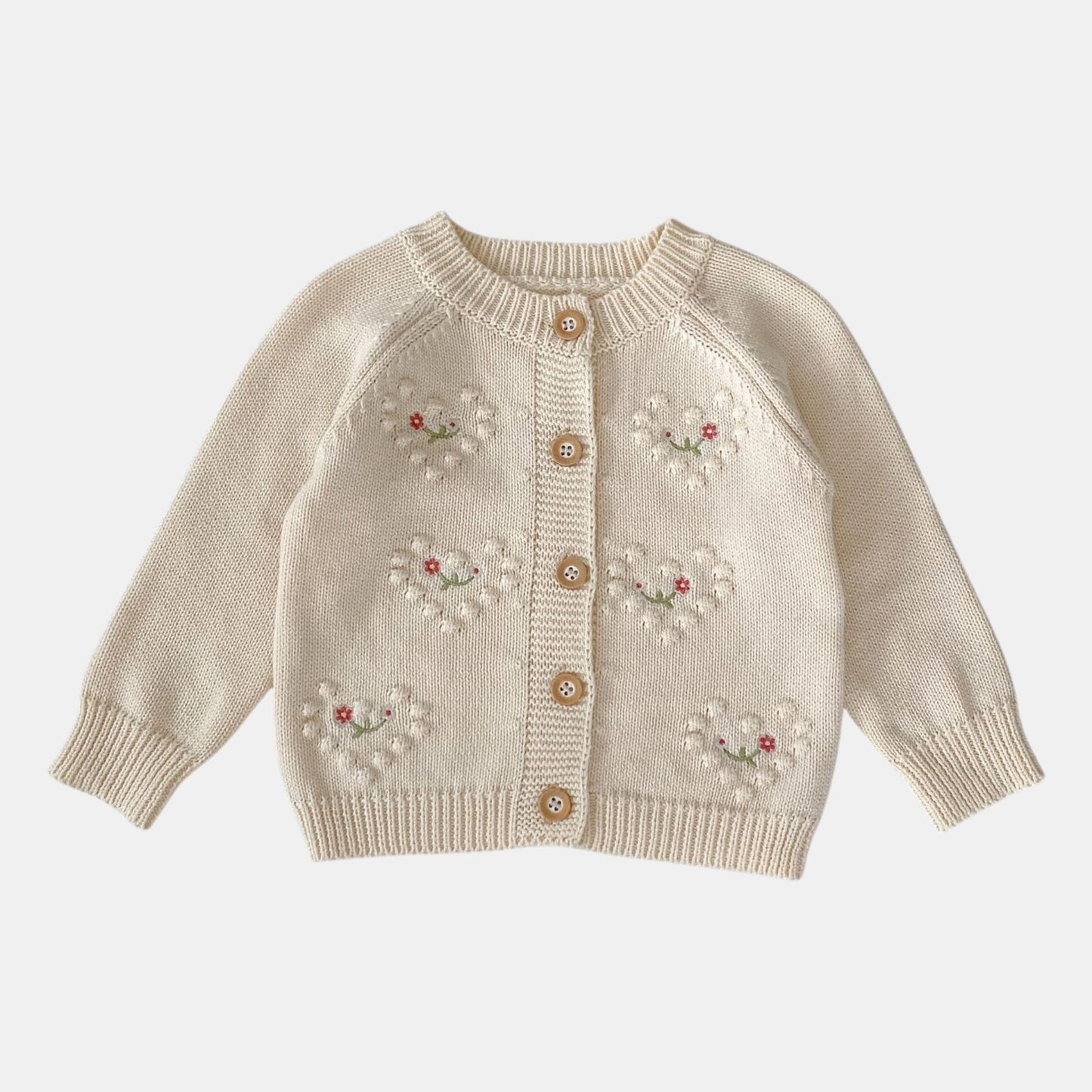 Freya Hearts Cotton Knit Cardigan (3m-3yrs)