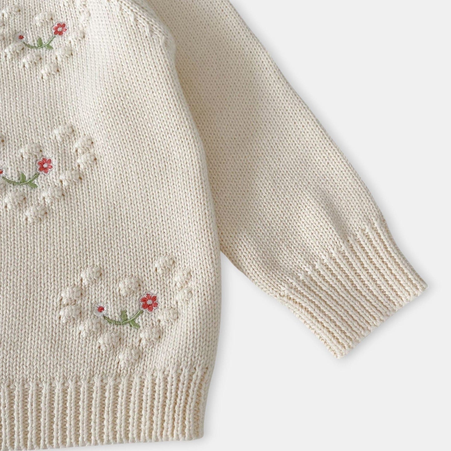 Freya Hearts Cotton Knit Cardigan (3m-3yrs)