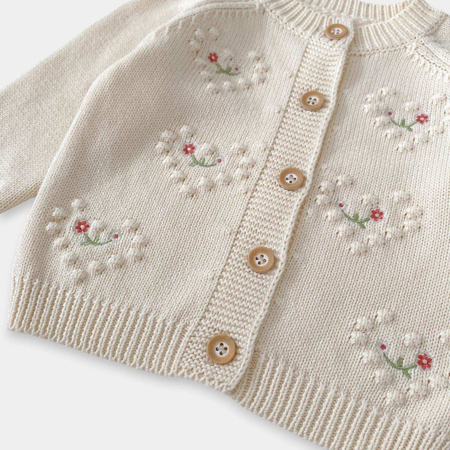 Freya Hearts Cotton Knit Cardigan (3m-3yrs)