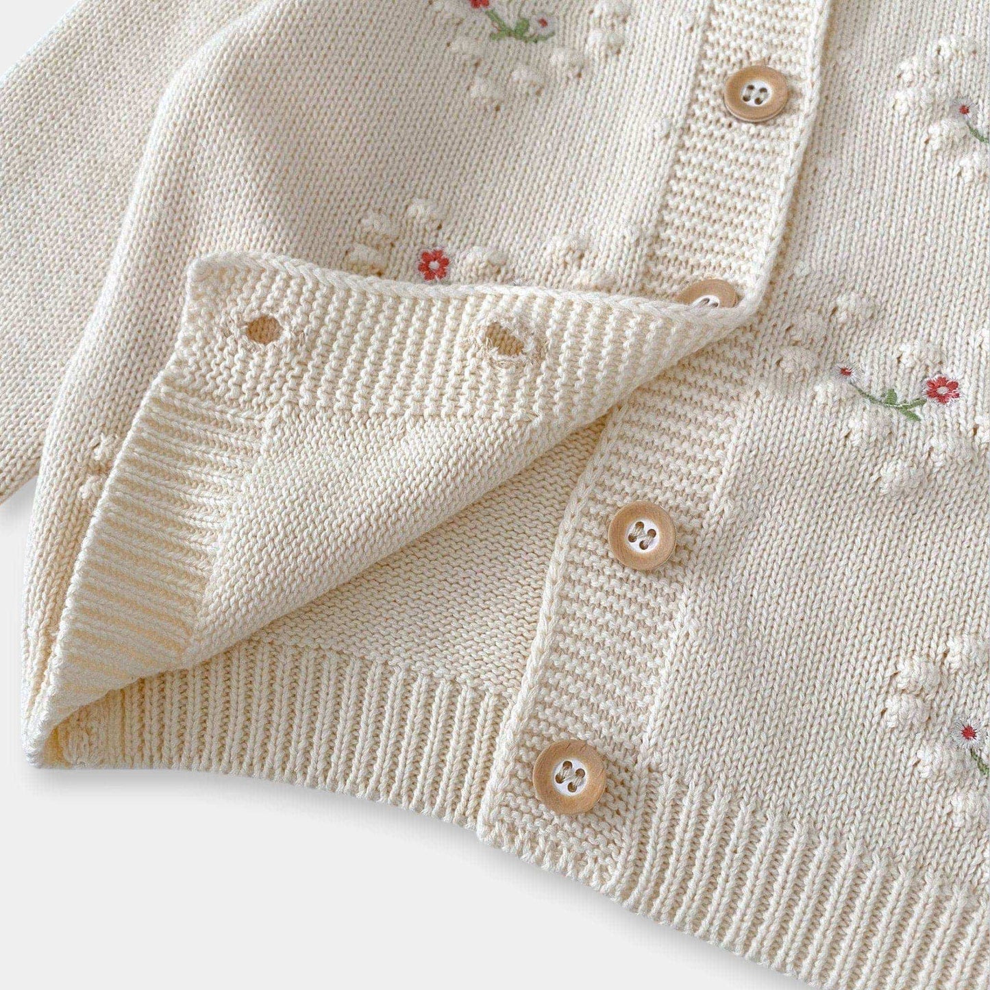Freya Hearts Cotton Knit Cardigan (3m-3yrs)