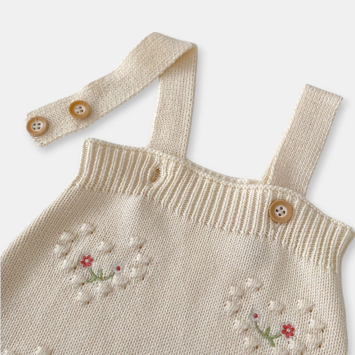 Freya Hearts Cotton Knit Romper (3m-3yrs)