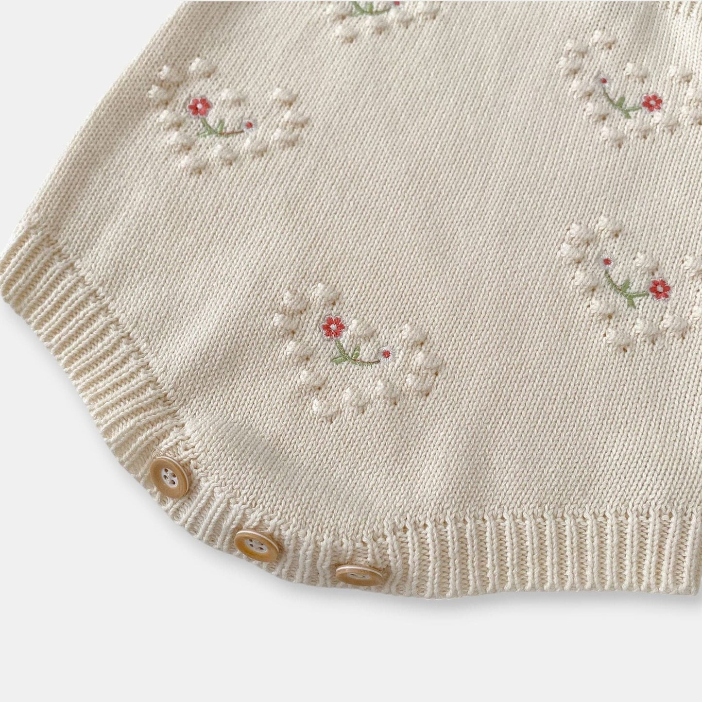 Freya Hearts Cotton Knit Romper (3m-3yrs)