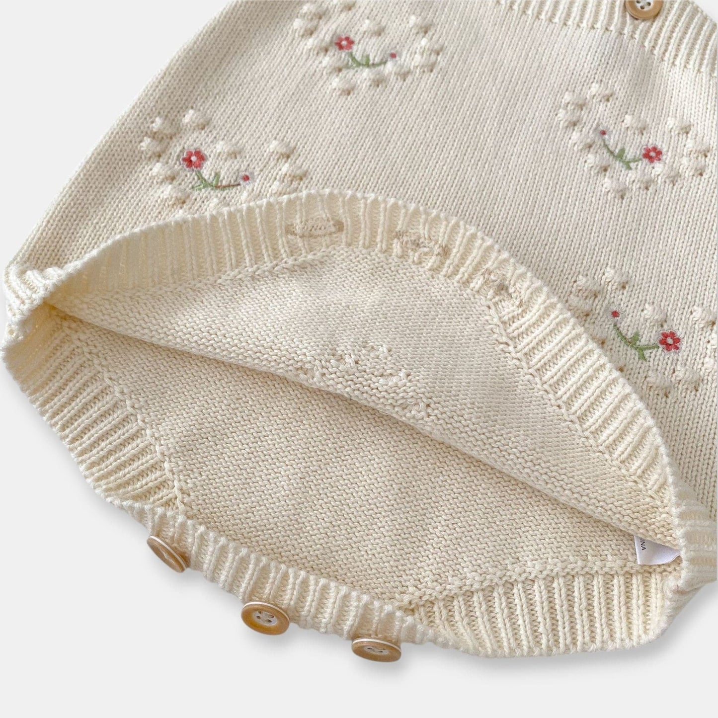 Freya Hearts Cotton Knit Romper (3m-3yrs)
