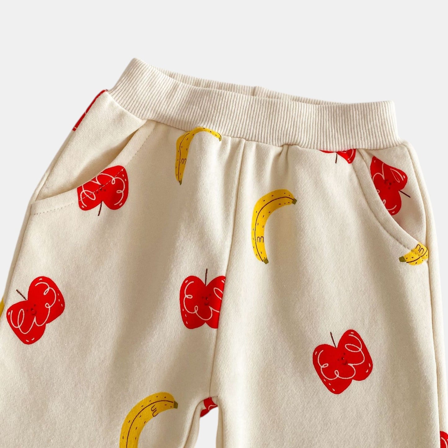 Fruity Mix Cotton Lounge Set, Cream (6m-4yrs)