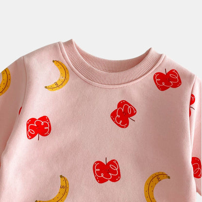 Fruity Mix Cotton Lounge Set, Pink (6m-4yrs)