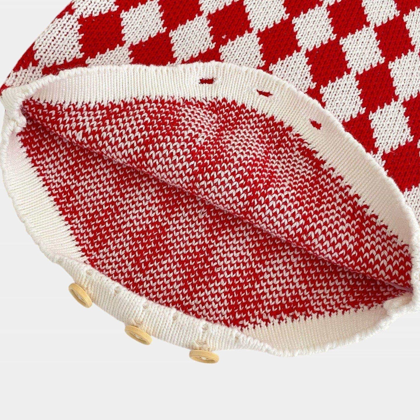 Gigi Check Cotton Knit Romper (3m-3yrs)