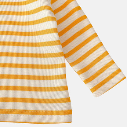 Golden Stripe Cotton Rib Top (3m-3yrs)