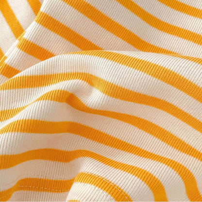 Golden Stripe Cotton Rib Top (3m-3yrs)