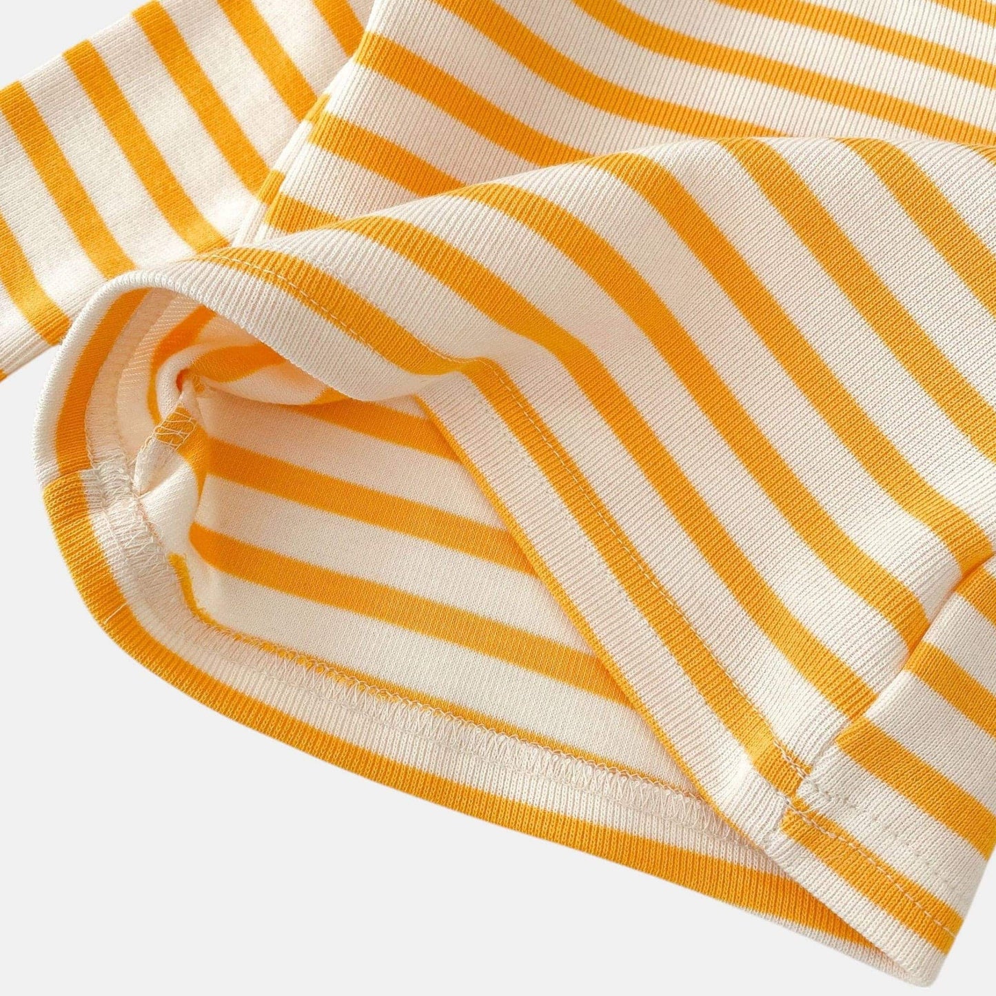 Golden Stripe Cotton Rib Top (3m-3yrs)