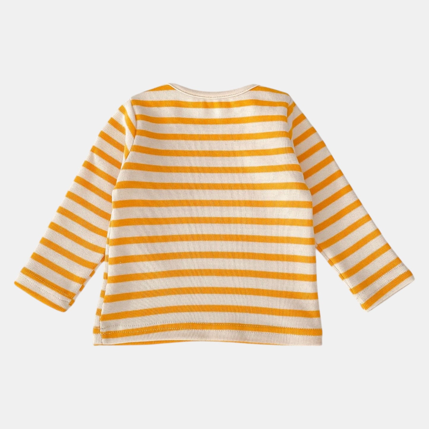 Golden Stripe Cotton Rib Top (3m-3yrs)