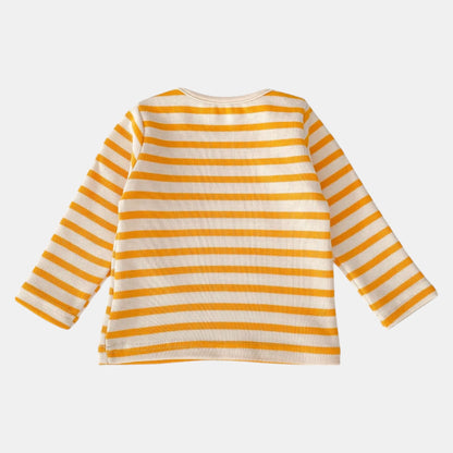 Golden Stripe Cotton Rib Top (3m-3yrs)