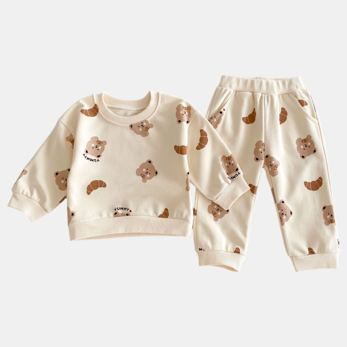 Gourmet Bear Cotton Lounge Set (6m-4yrs)