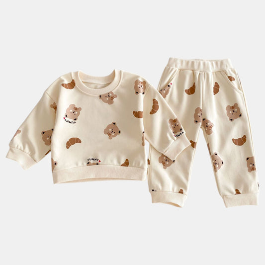 Gourmet Bear Cotton Lounge Set (6m-4yrs)